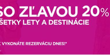 Super ponuka Wizz Air: 20% zľava na všetky lety a všetky destinácie (napr. Viedeň – Reyjkavík v júni za parádnych 59€)